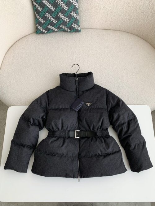 「#2528」Prada logo stand collar down jacket