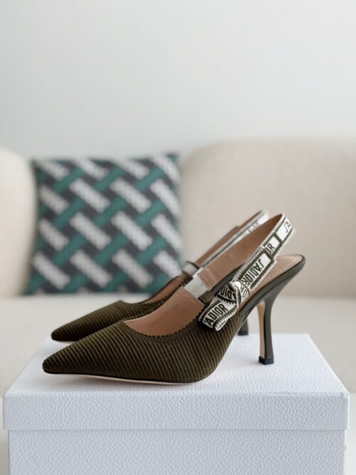 「#2531」Dior Pointed toe slingback high heels 6.5cm