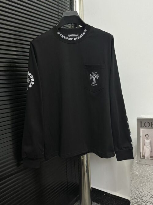 「#2593」Chrome Hearts 24 round neck long sleeve T-shirt