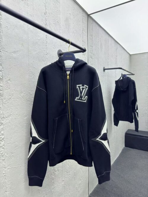 「#2602」Louis Vuitton 4-Leaf Clover Zip-Up Jacket