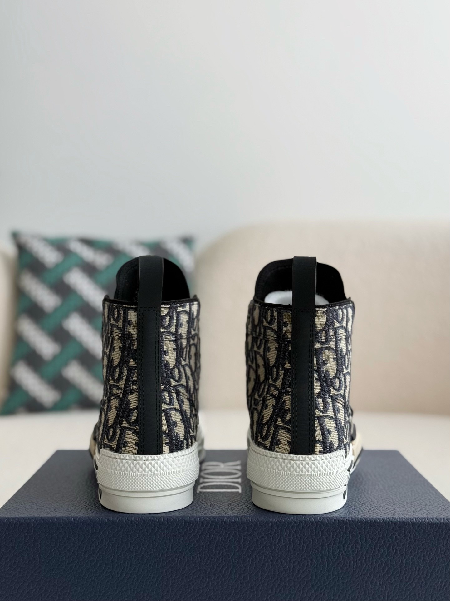 「#2621」Dior B23 logo print high top sneakers - 图片 3