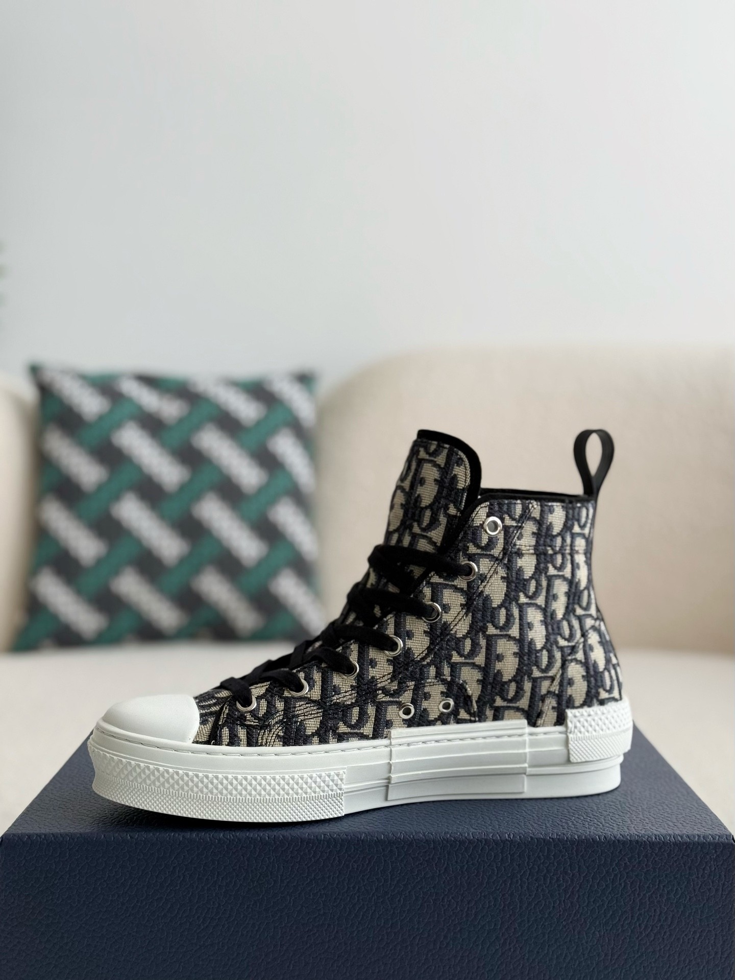「#2621」Dior B23 logo print high top sneakers - 图片 4