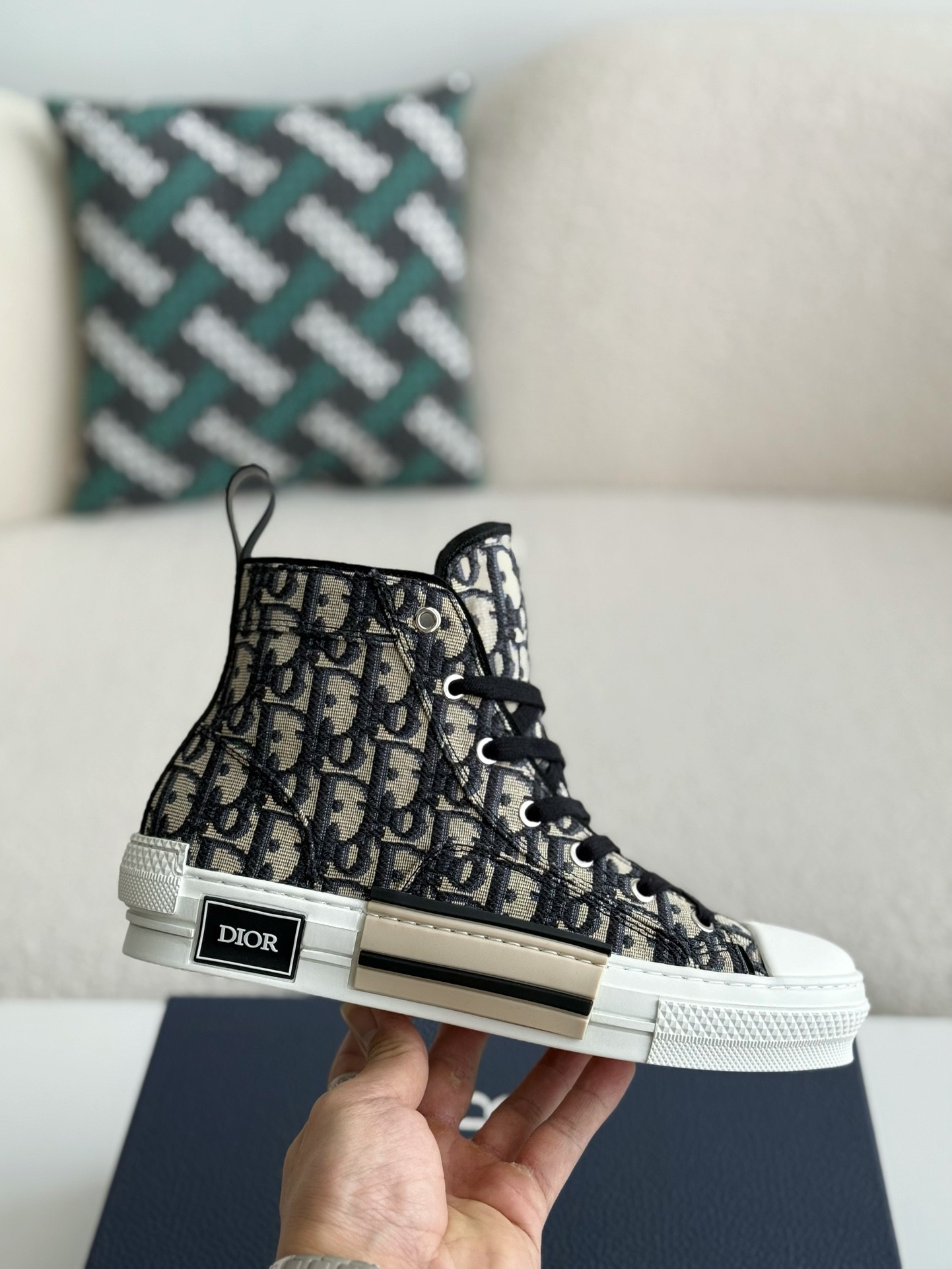 「#2621」Dior B23 logo print high top sneakers - 图片 6