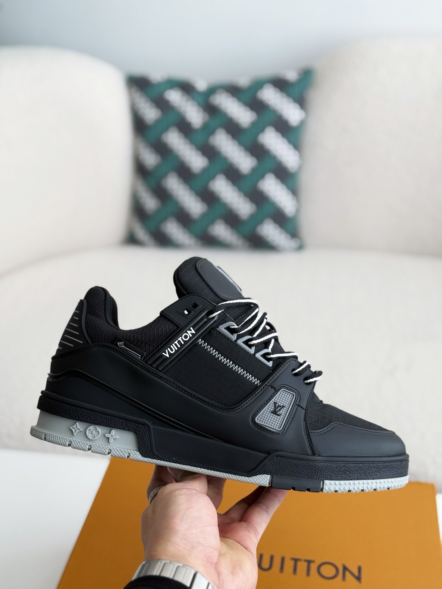 「#2747」 LOUIS VUITTON TRAINER SNEAKERS - 图片 6