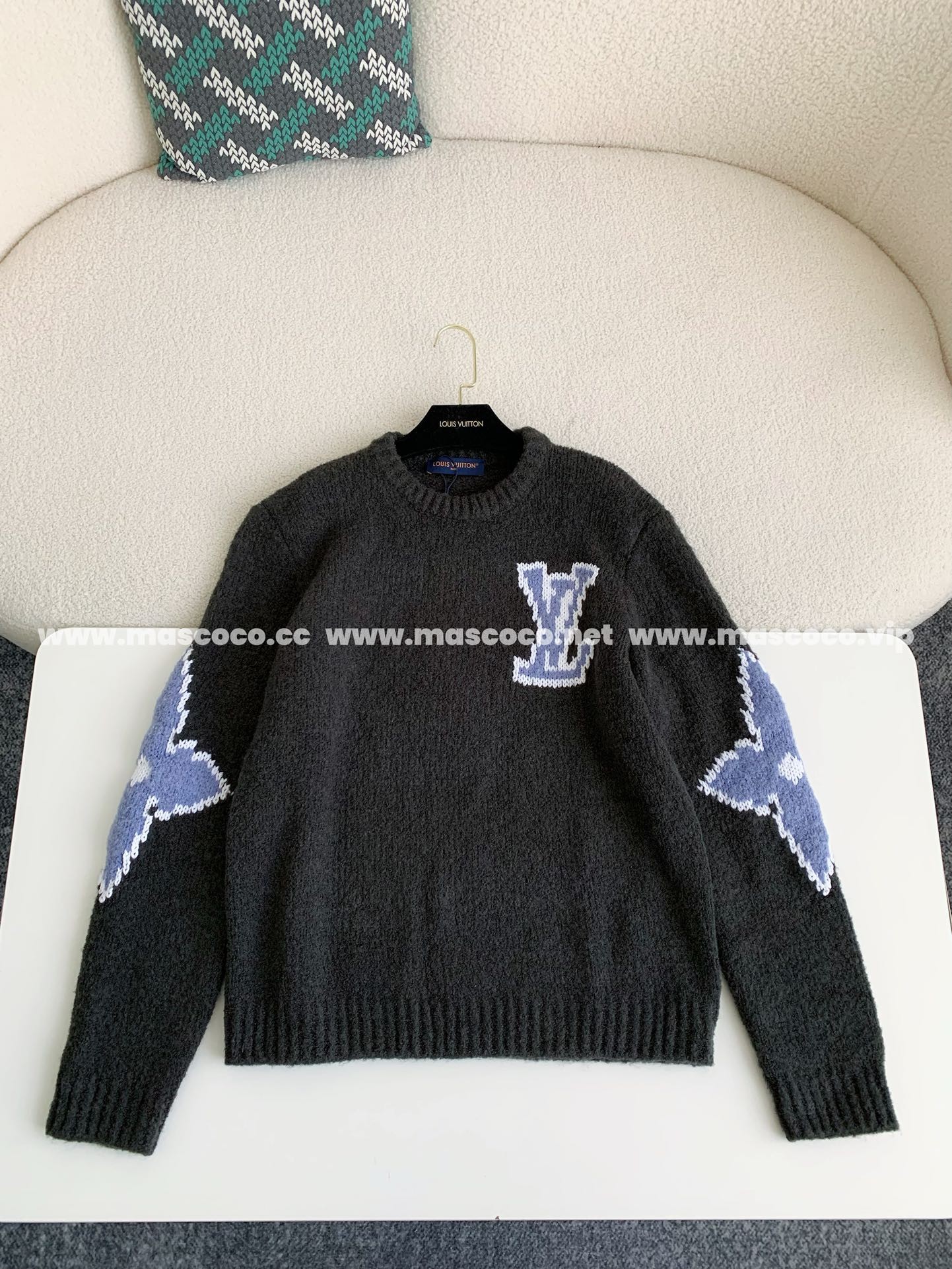 「#2673」Louis Vuitton ski sweater with wool inlay