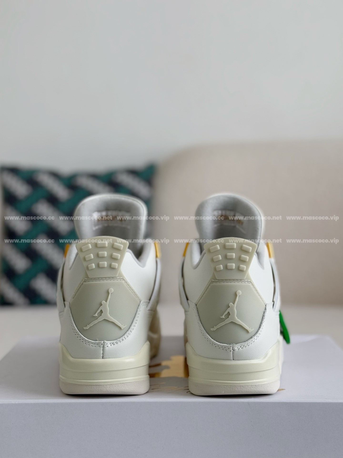 「#2794」Jordan Air Jordan 4 retro kaws suede lightweight wear-resistant non-slip mid-top - 图片 3