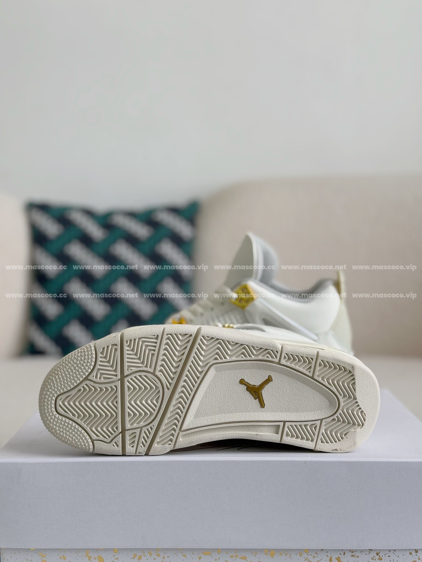 「#2794」Jordan Air Jordan 4 retro kaws suede lightweight wear-resistant non-slip mid-top - 图片 5