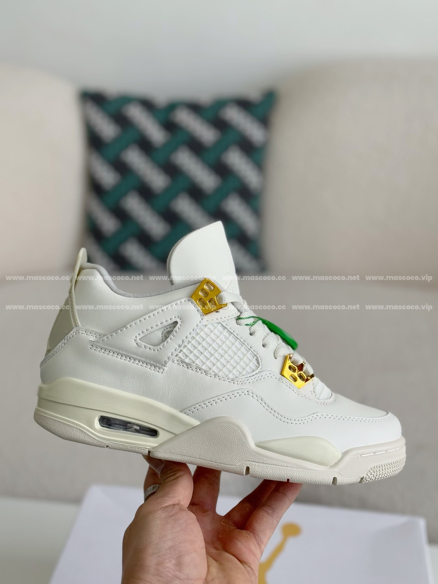 「#2794」Jordan Air Jordan 4 retro kaws suede lightweight wear-resistant non-slip mid-top - 图片 6