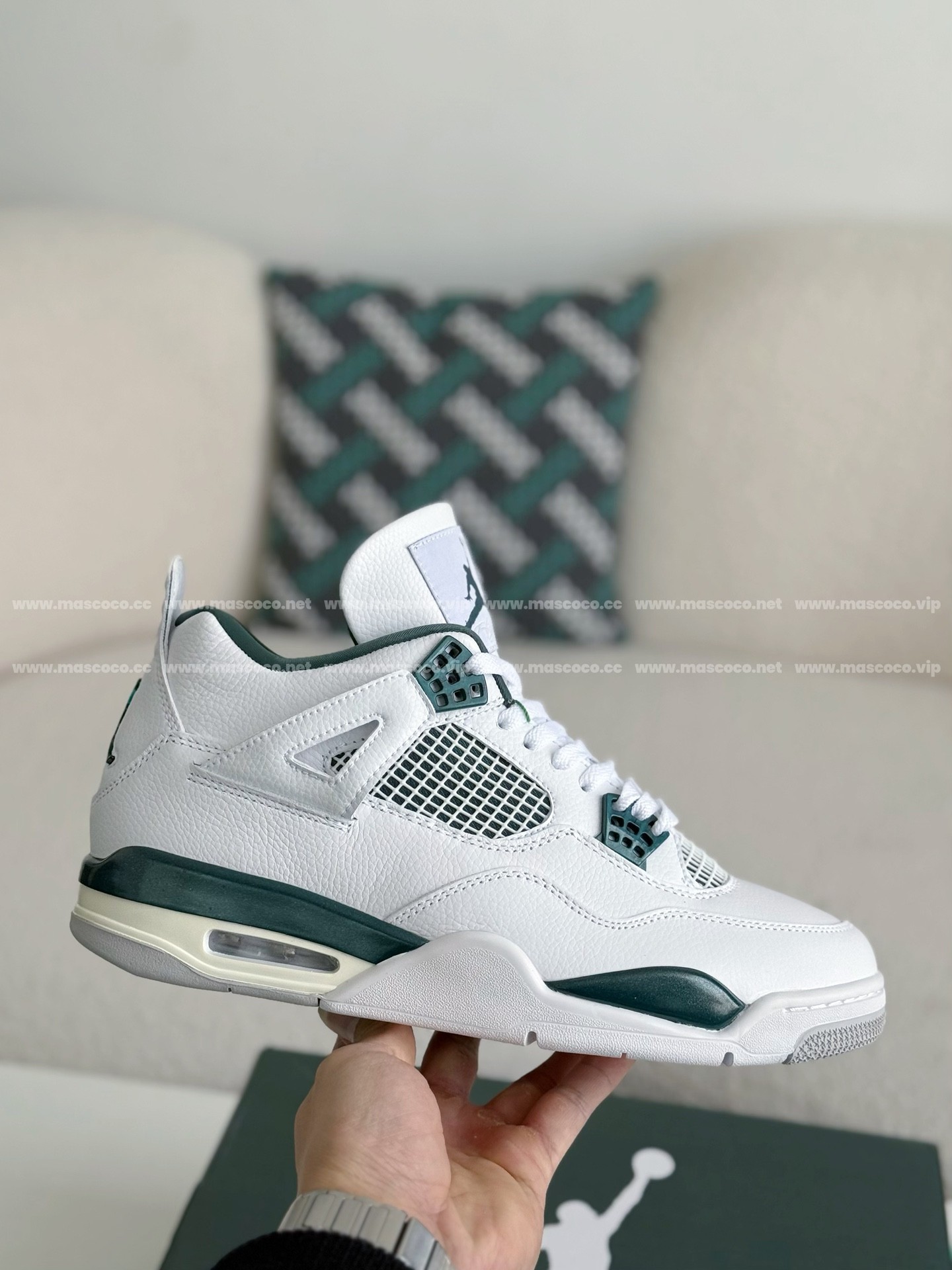 「#2795」Jordan Air Jordan 4 retro kaws suede lightweight wear-resistant non-slip mid-top - 图片 6