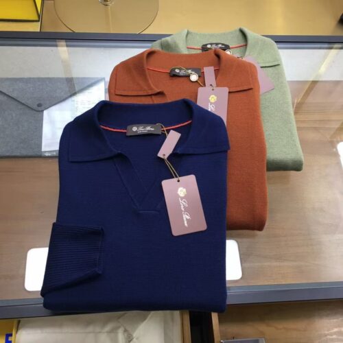「#2960」Loro Piana Winter Casual Wool V-Neck Sweater
