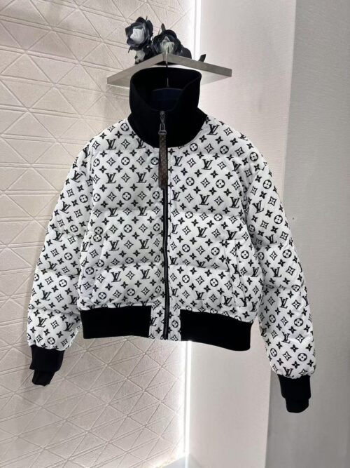「#3009」Louis Vuitton ski series stand-up collar printed jacket down jacket