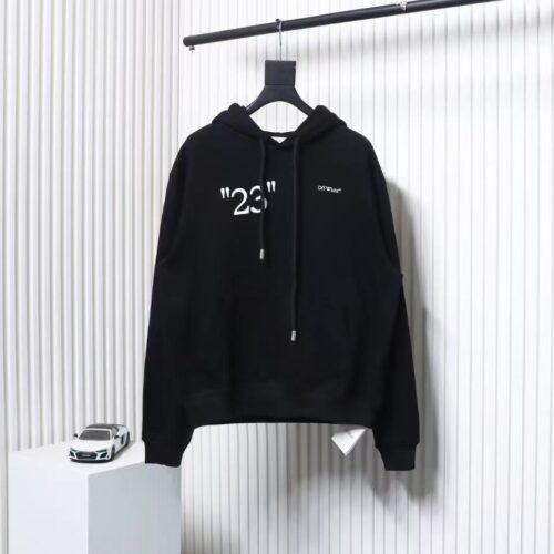 「#3056」offwhite number 23 hooded sweatshirt slash letter hoodie