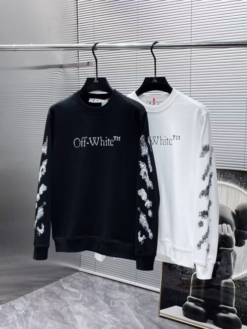 「#3058」offwhite24 autumn and winter new letter logo round neck sweatshirt