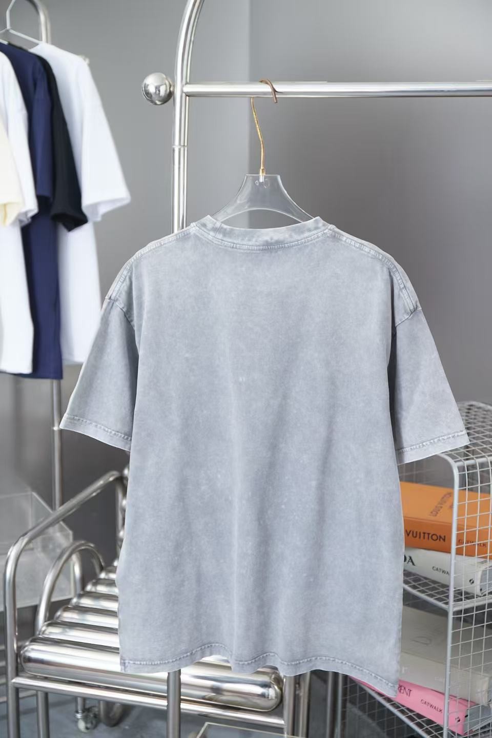 「#3098」Balenciaga Spring/Summer New Joint Lettering Distressed Graffiti Printed T-shirt - 图片 4