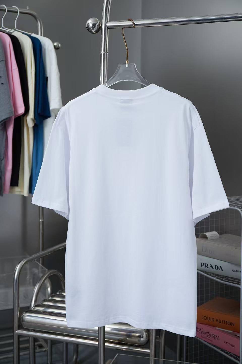 「#3101」Balenciaga Spring/Summer New Flocked Letter Logo Printed T-shirt - 图片 4