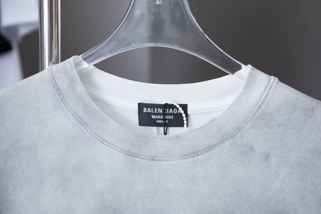 「#3103」Balenciaga Spring/Summer New Flame Hot Diamond T-shirt - 图片 2
