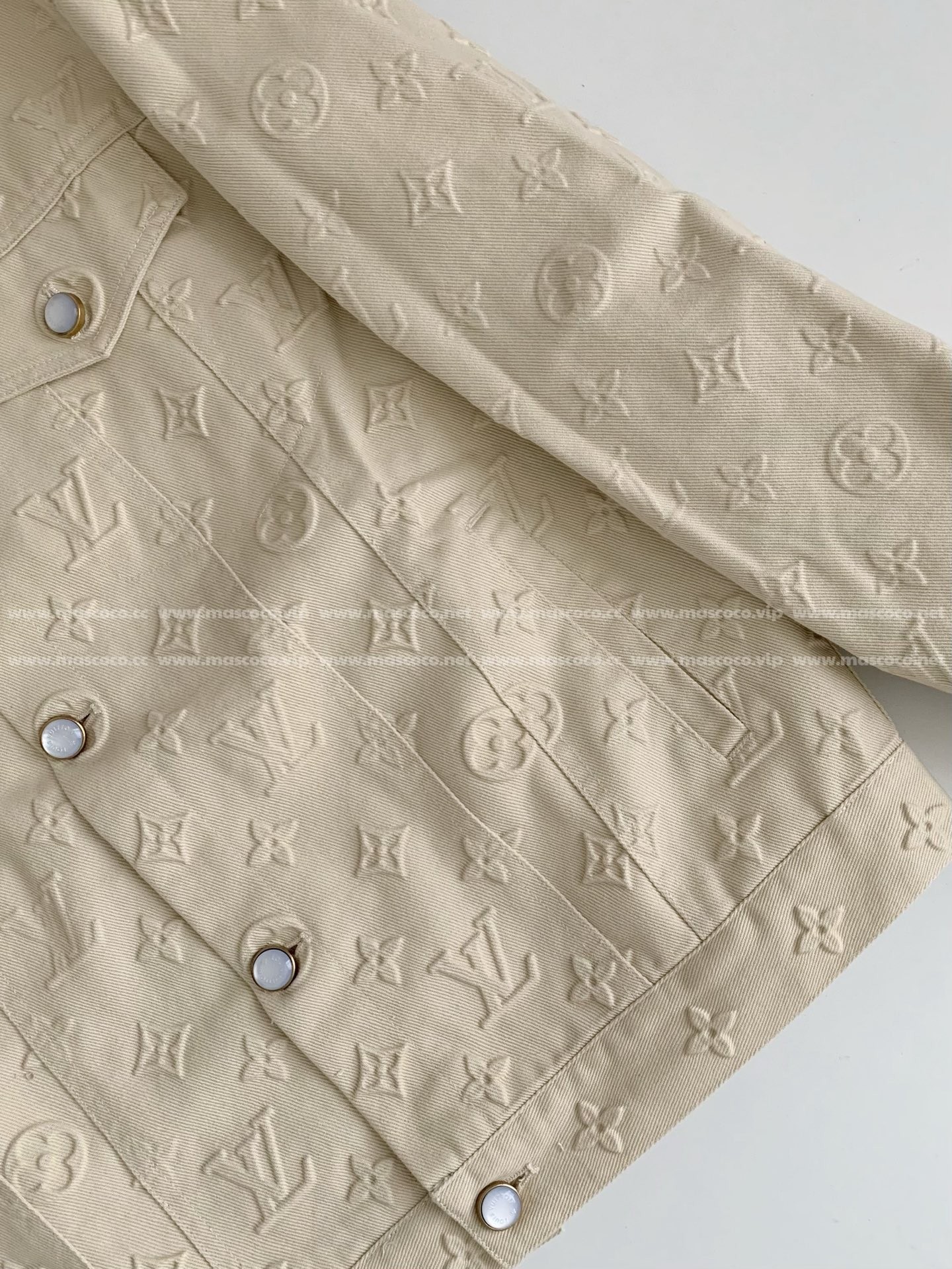 「#3277」Louis Vuitton Full-print cotton jacquard collarless jacket - 图片 4
