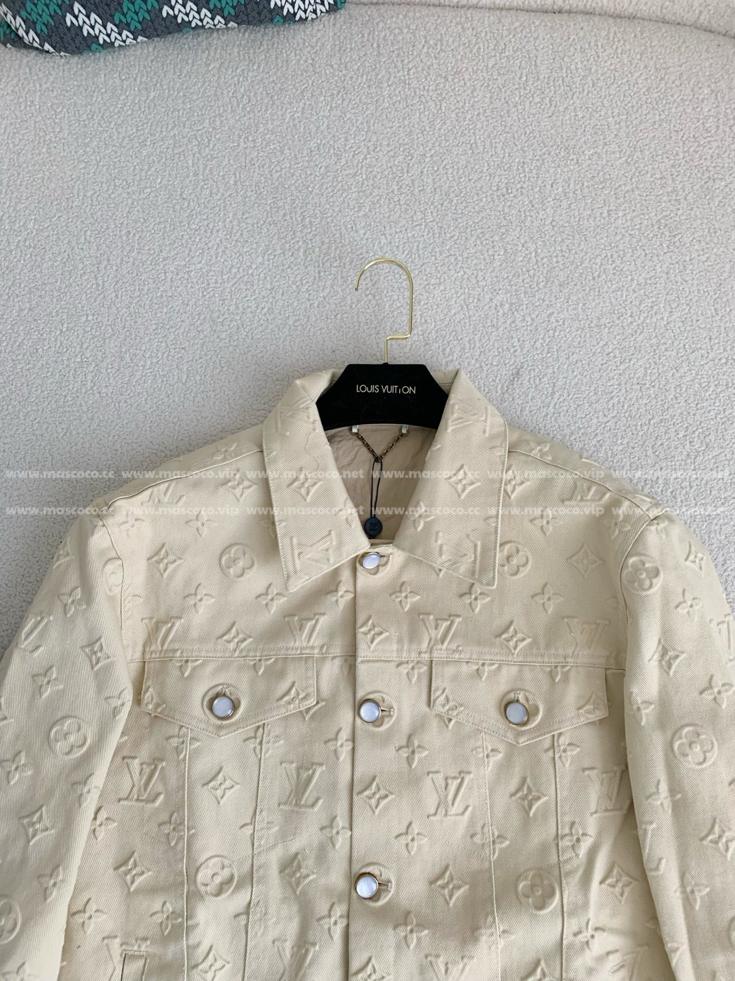 「#3277」Louis Vuitton Full-print cotton jacquard collarless jacket - 图片 3