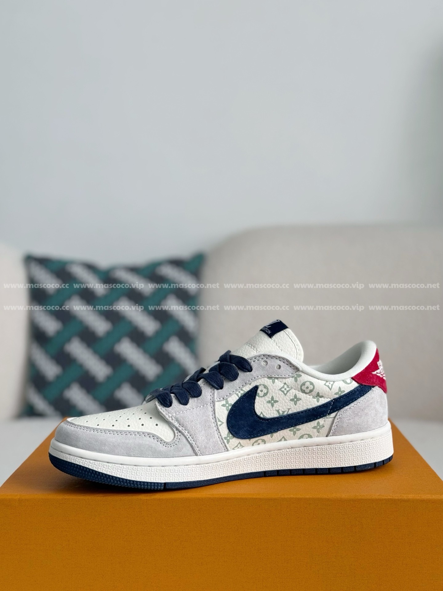 「#3373」LOUIS VUITTON x Jordan Air Jordan Casual Sneakers - 图片 4