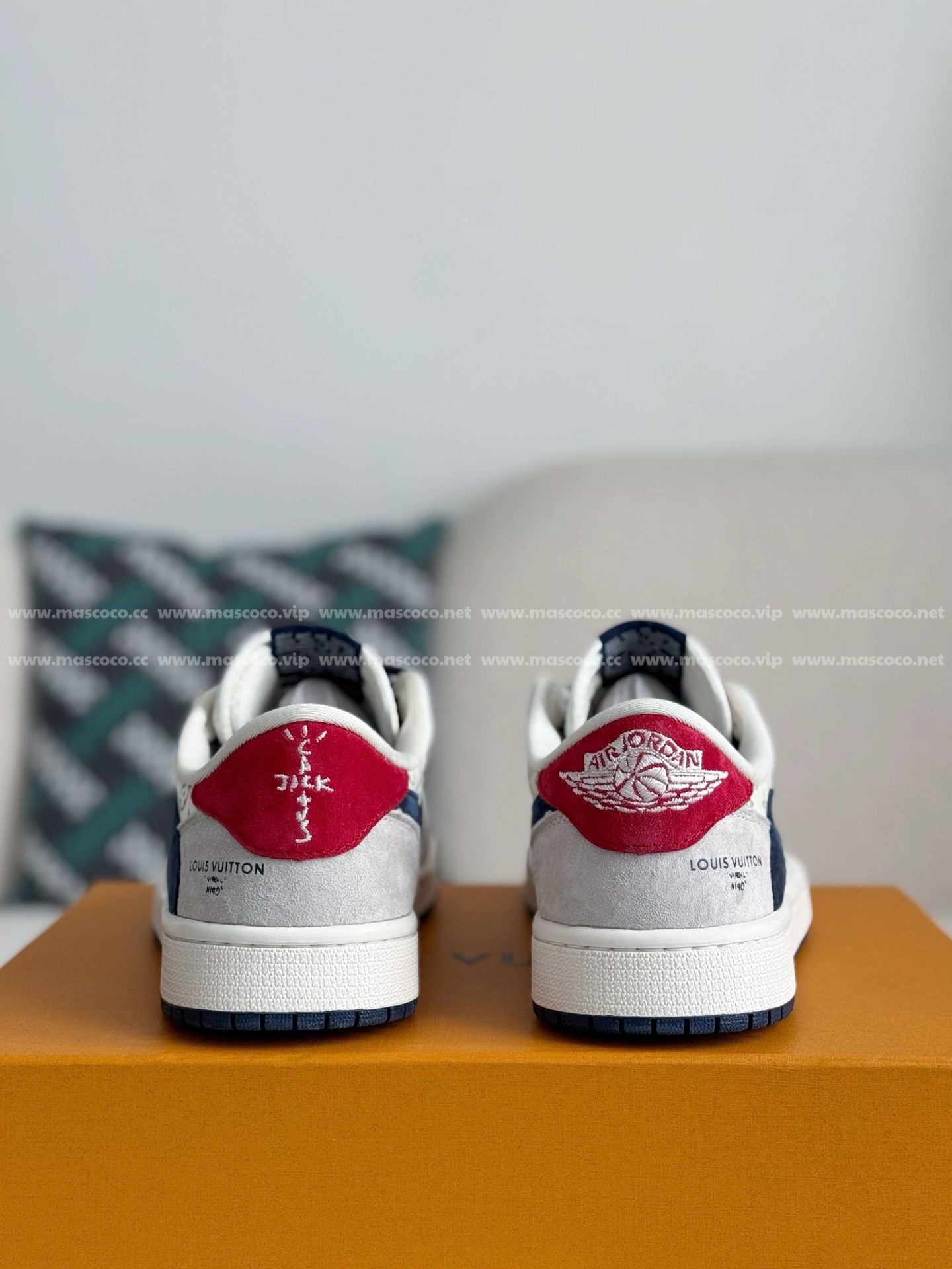 「#3373」LOUIS VUITTON x Jordan Air Jordan Casual Sneakers - 图片 3