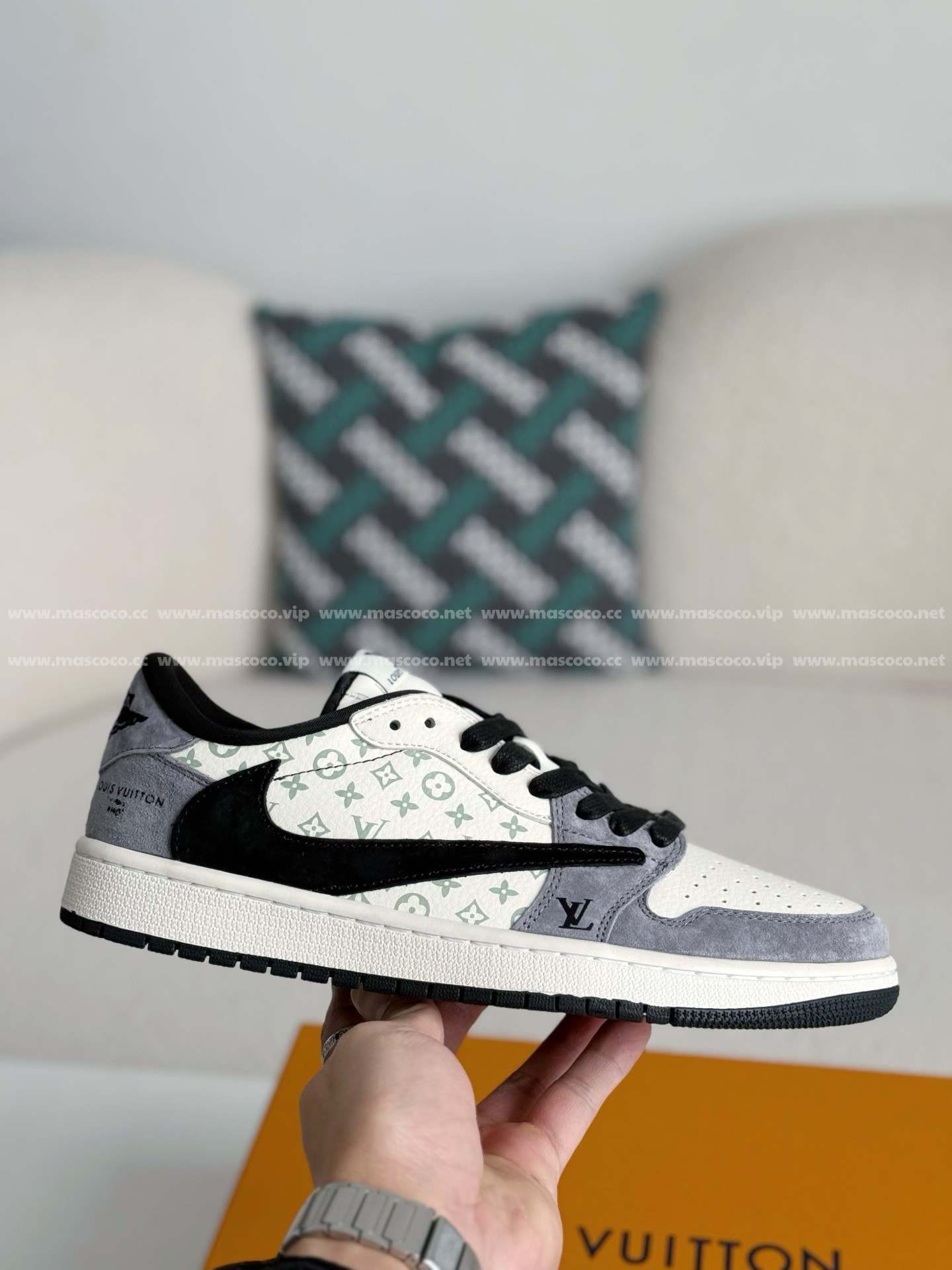 「#3374」LOUIS VUITTON x Jordan Air Jordan Casual Sneakers - 图片 6