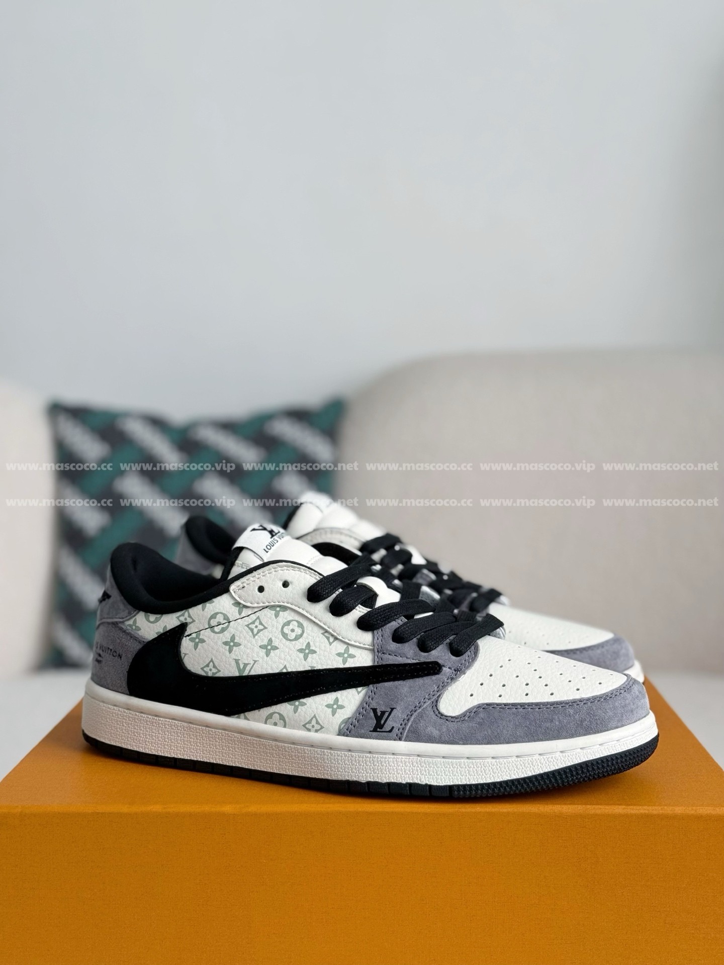 「#3374」LOUIS VUITTON x Jordan Air Jordan Casual Sneakers - 图片 2