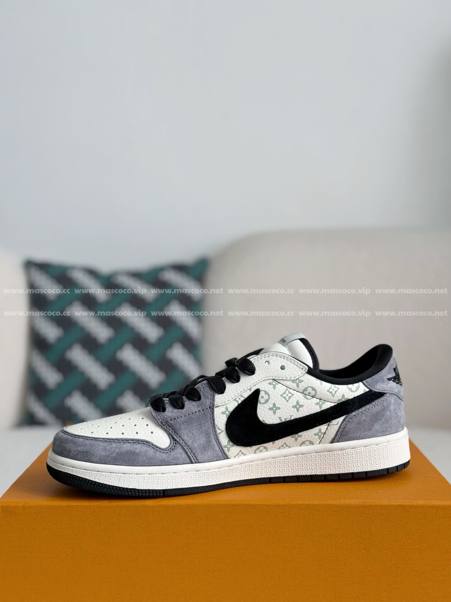 「#3374」LOUIS VUITTON x Jordan Air Jordan Casual Sneakers - 图片 4