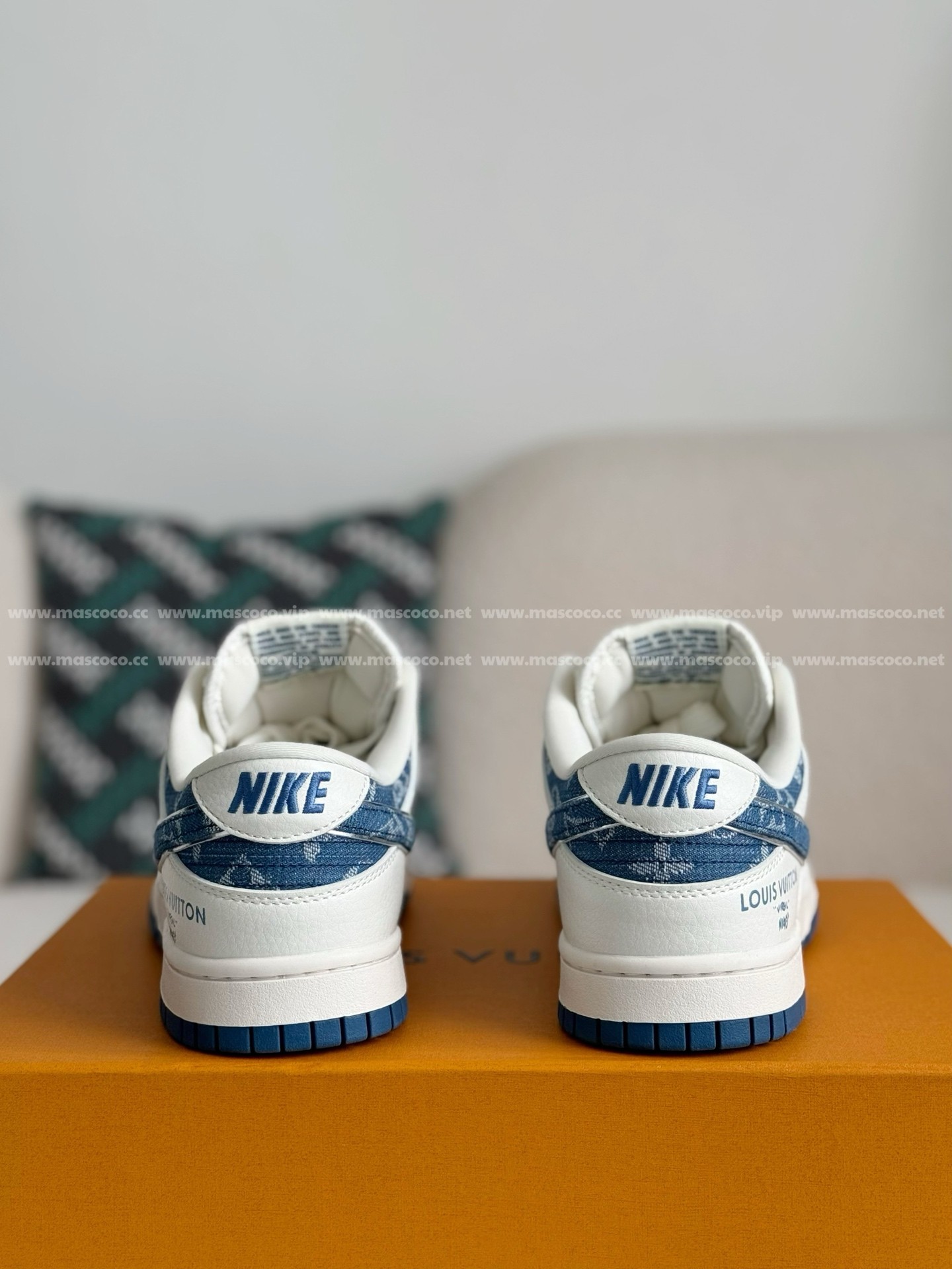 「#3375」LOUIS VUITTON x Nike Dunk Casual Sneakers - 图片 3