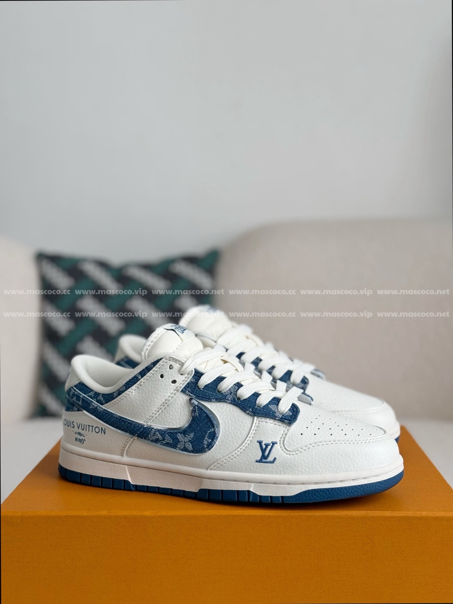 「#3375」LOUIS VUITTON x Nike Dunk Casual Sneakers - 图片 2