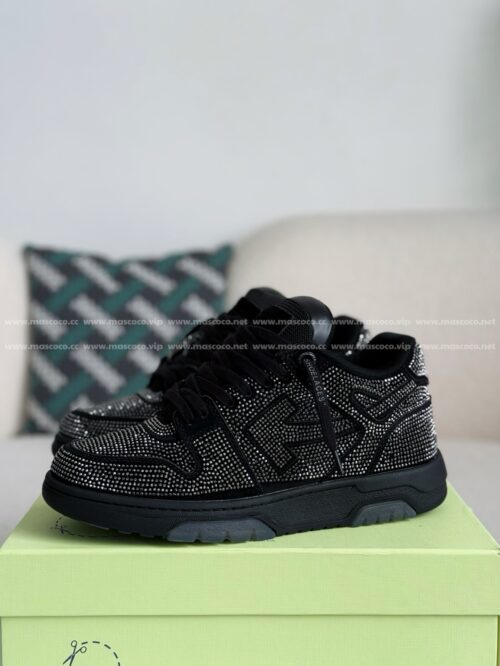 「#3391」OFF-WHITE LEATHER SNEAKERS