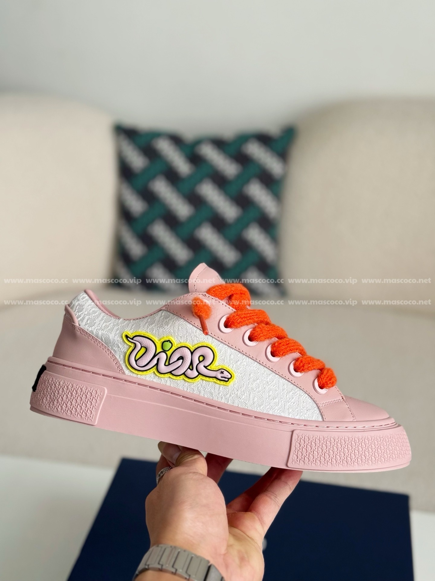 「#3393」Dior B33 Leather Sneakers - 图片 6