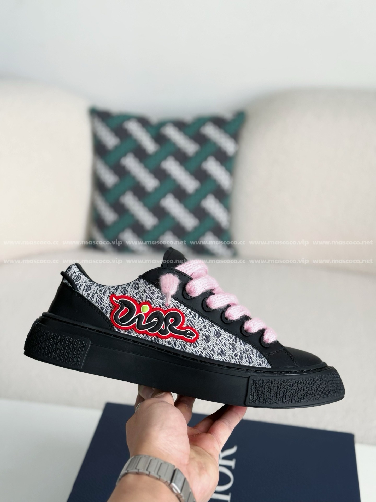 「#3394」Dior B33 Leather Sneakers - 图片 6