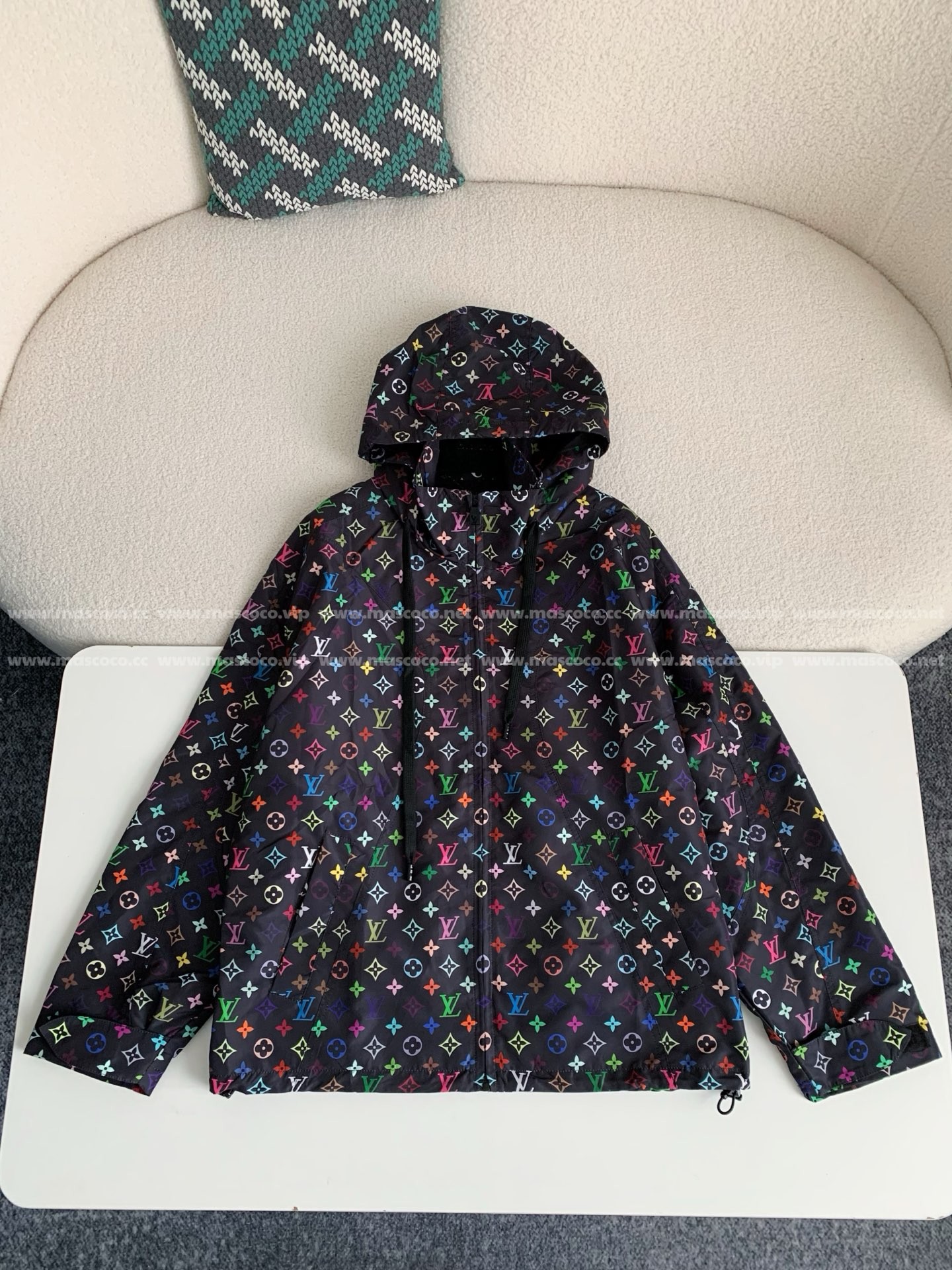 「#3399」Louis Vuitton Full Logo Print Jackets