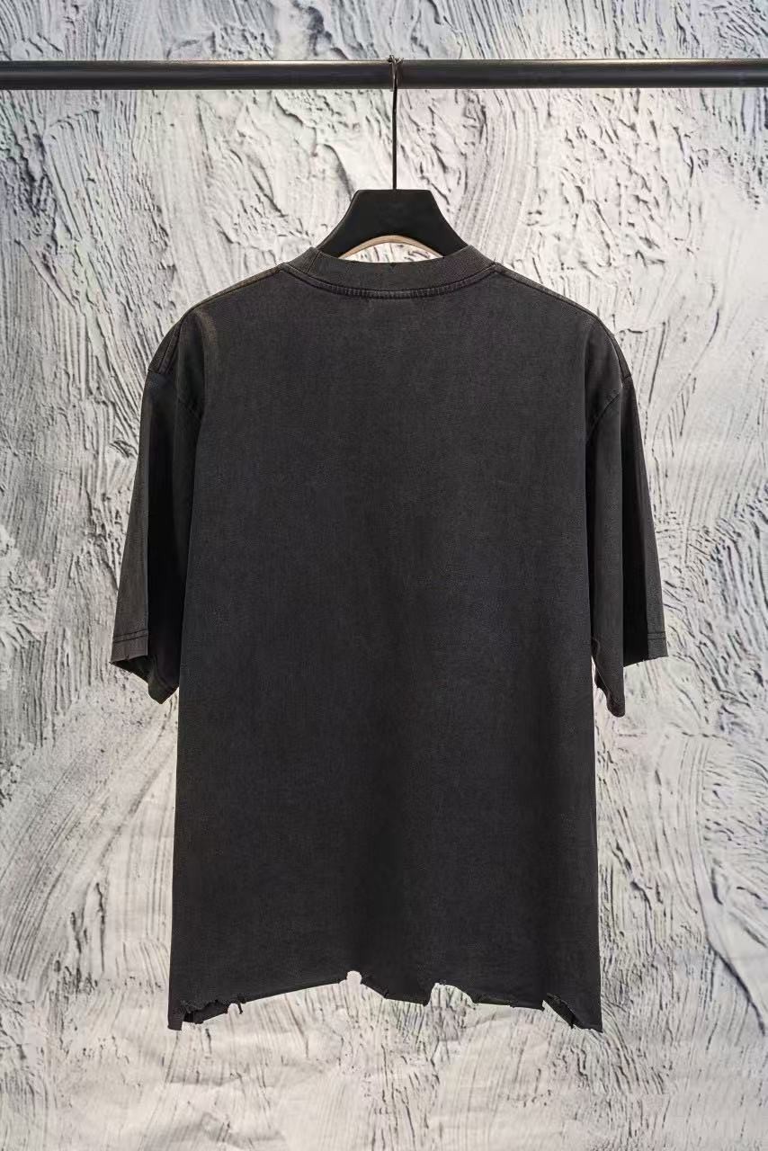 「#3417」Balenciaga Heavy Washed Round Neck T-Shirt - 图片 2
