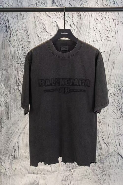 「#3417」Balenciaga Heavy Washed Round Neck T-Shirt