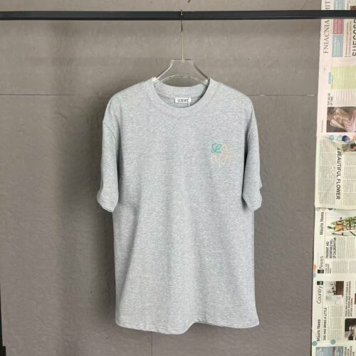 「#3420」Loewe new embroidered short sleeves