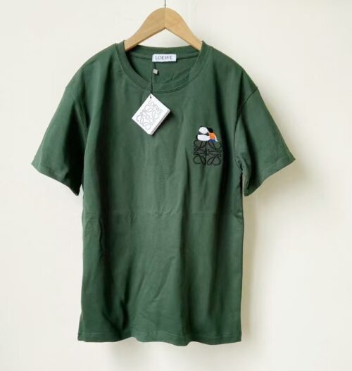 「#3556」LOEWE panda embroidered short sleeves