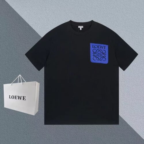 「#3557」LOEWE blue logo on chest short sleeves