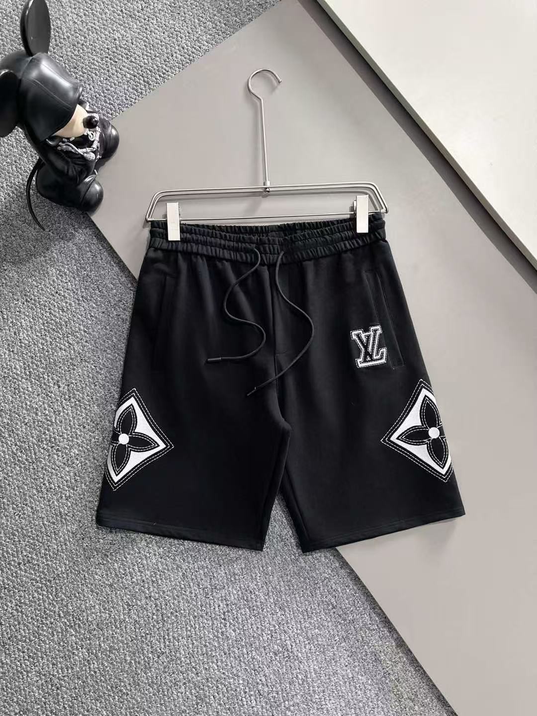 「#3571」LV spring and summer new elastic casual washed loose shorts - 图片 2