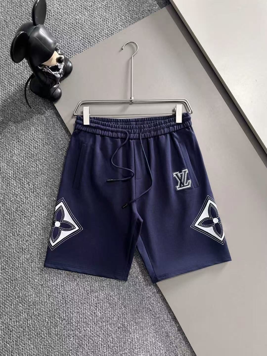 「#3571」LV spring and summer new elastic casual washed loose shorts - 图片 3