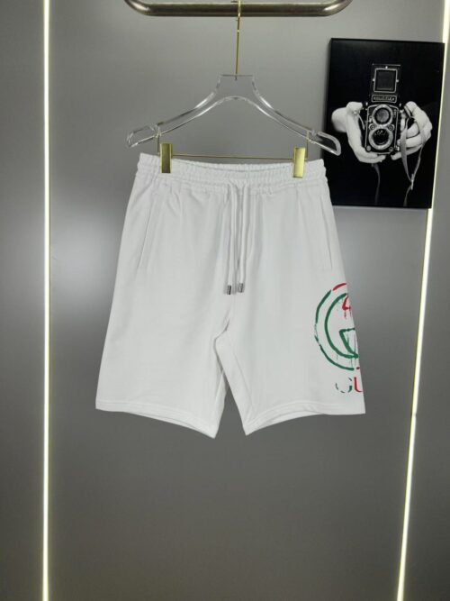 「#3574」「#3573」Gucci side print classic logo shorts_副本