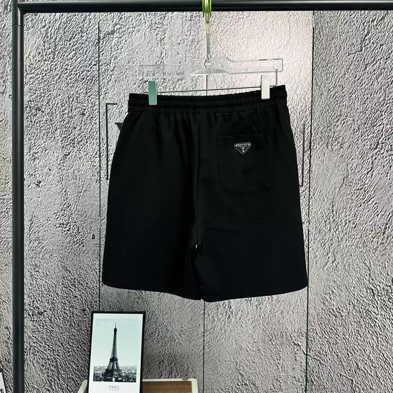 「#3731」Prada boutique embroidered triangle logo shorts - 图片 2