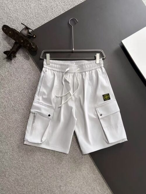「#3735」Stone Island 2025 Spring and Summer New Elastic Casual Shorts