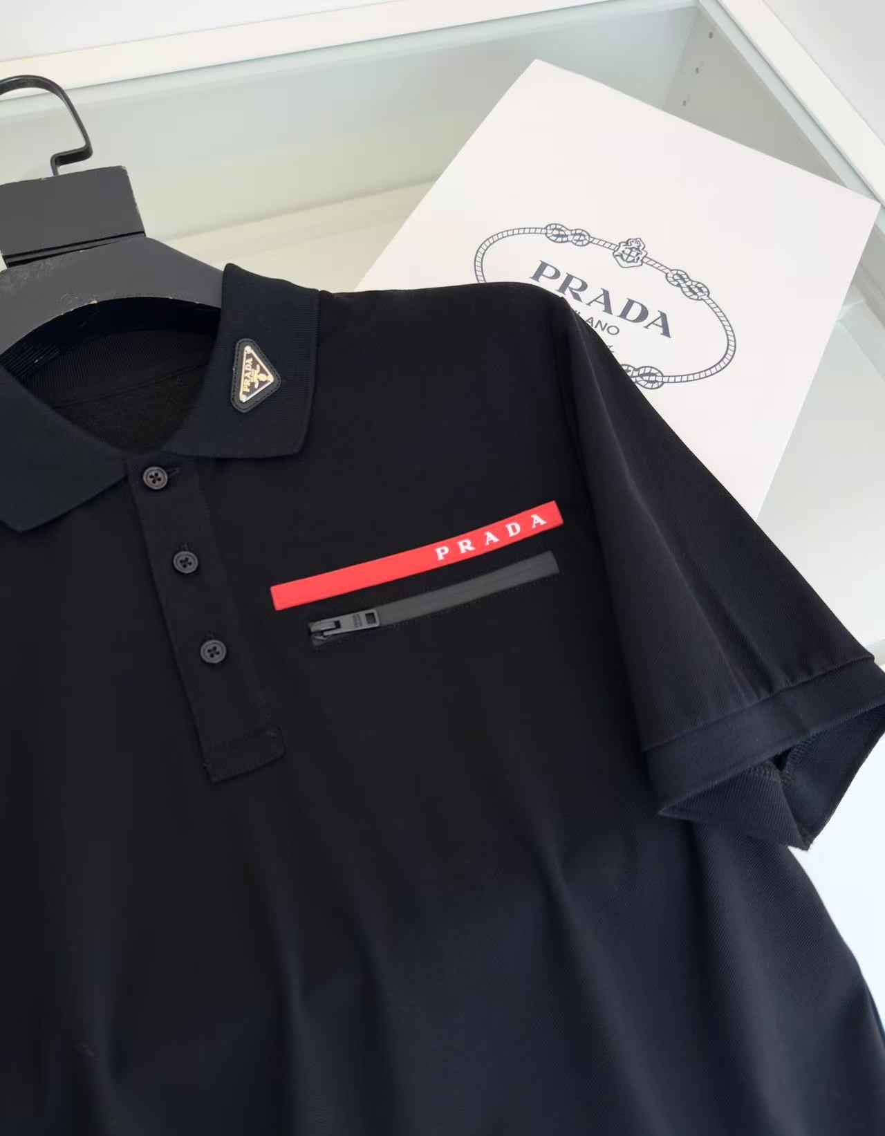 「#3809」Prada latest 2025 lapel zipper pocket red label - 图片 3