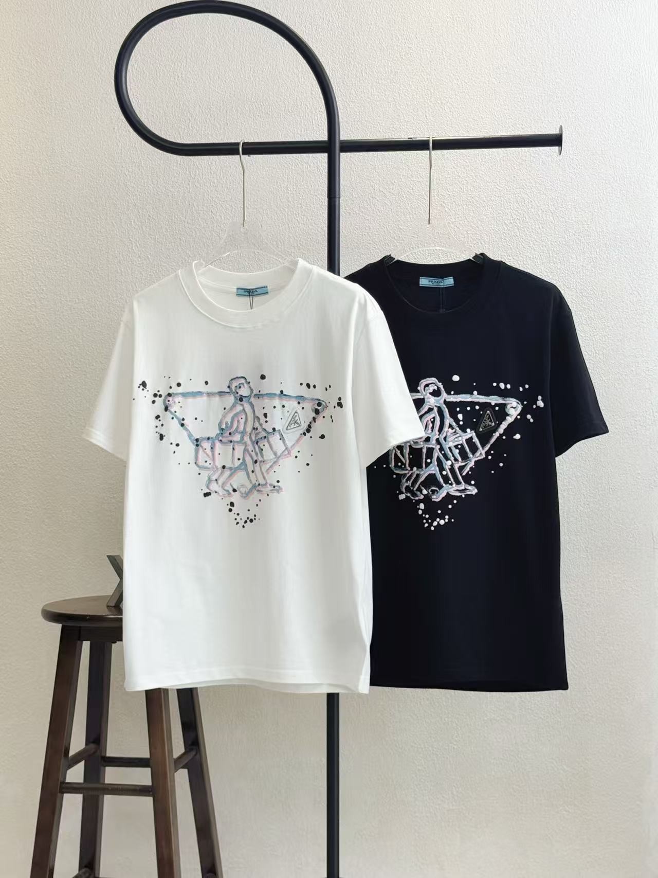 「#3813」Prada 2025 new printed cotton T-shirt - 图片 2