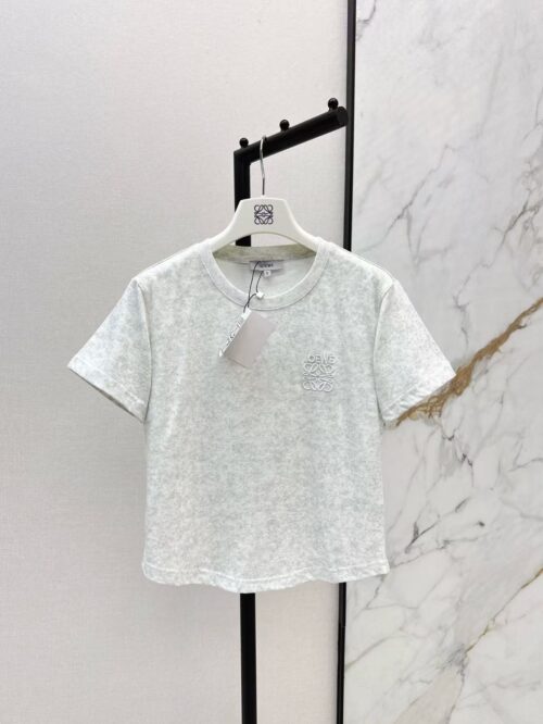 「#3866」Loewe Spring/Summer new embroidered logo short-sleeved T-shirt