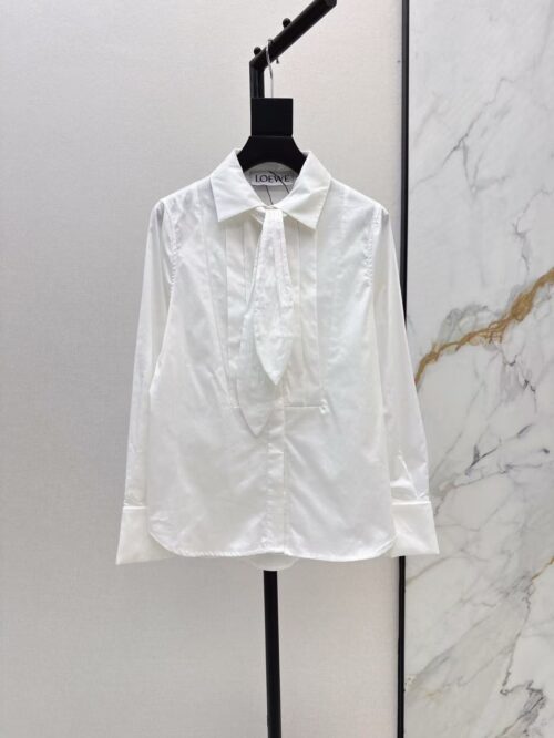 「#3872」Loewe Spring/Summer new pleated knot shirt