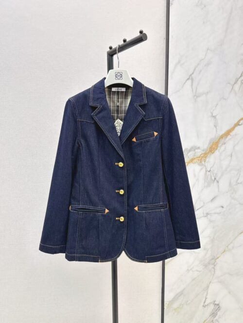 「#3877」Loewe Spring/Summer New Vintage Denim Women's Denim Suit
