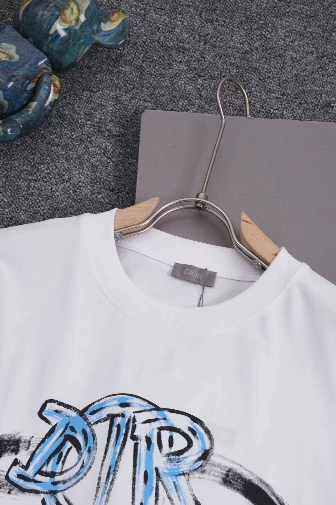 「#3938」Dior 2025 new Starry Sky Graffiti Round Neck T-shirt - 图片 2