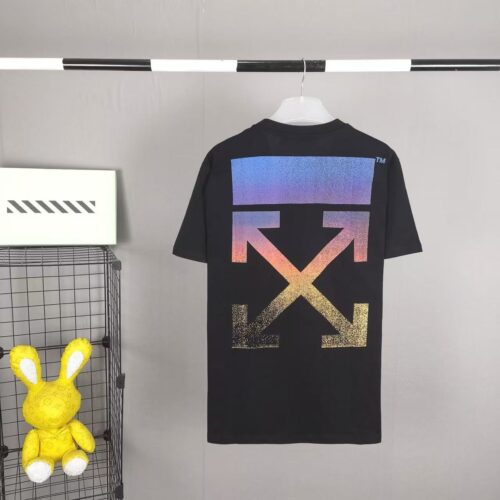 「#3970」off white 2025ss summer new gradient printed T-shirt